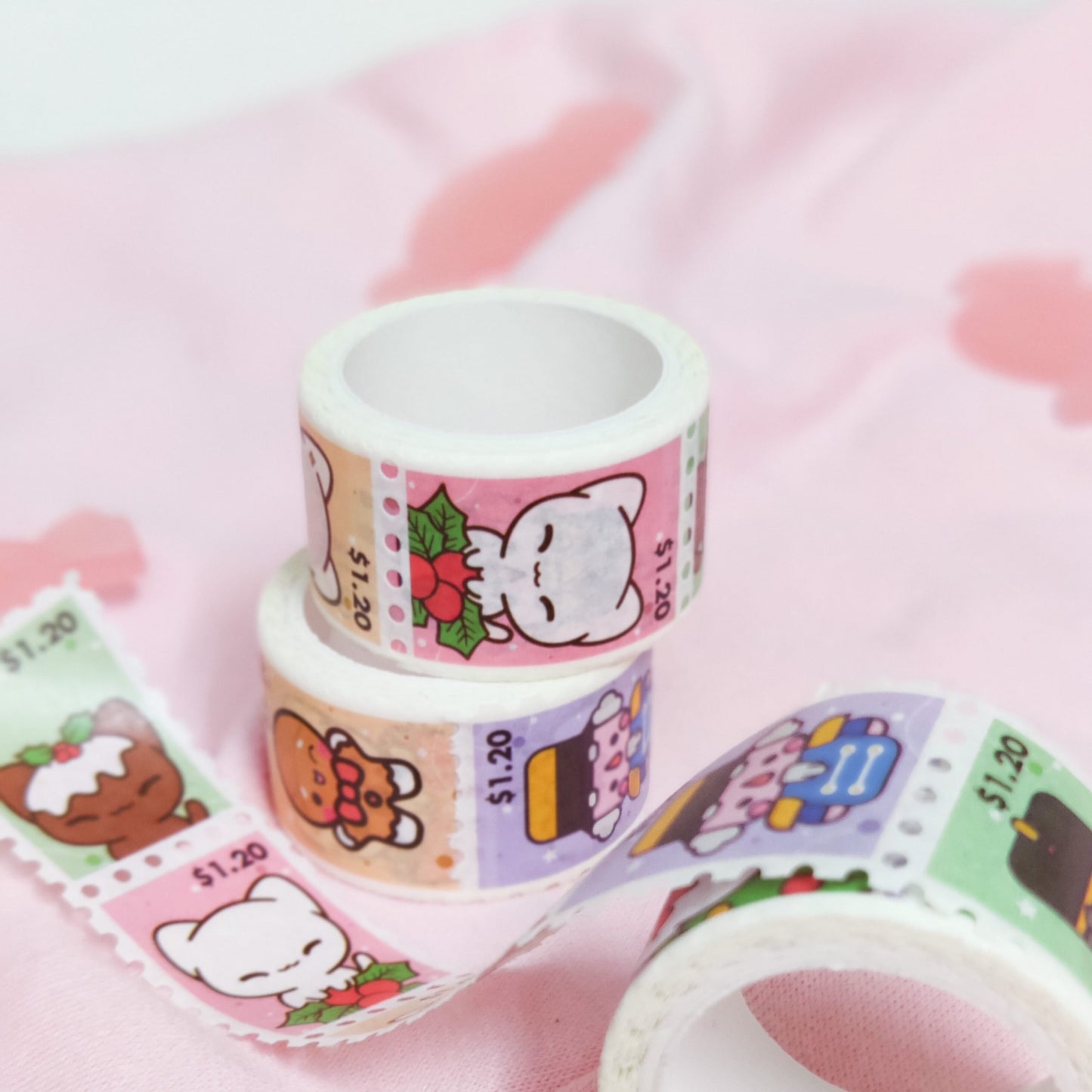 Happy Holidays Stamp Washi Tape
