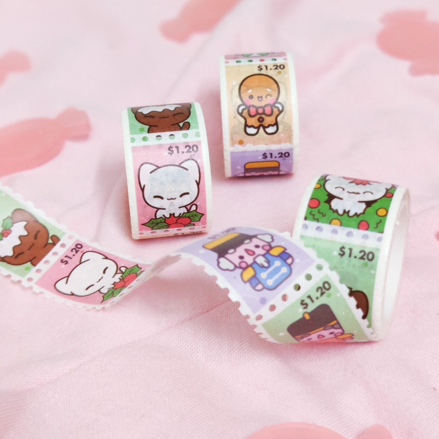 Happy Holidays Stamp Washi Tape