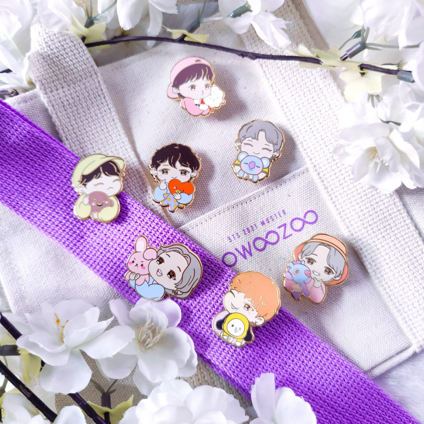 BTS Festa Enamel Pins