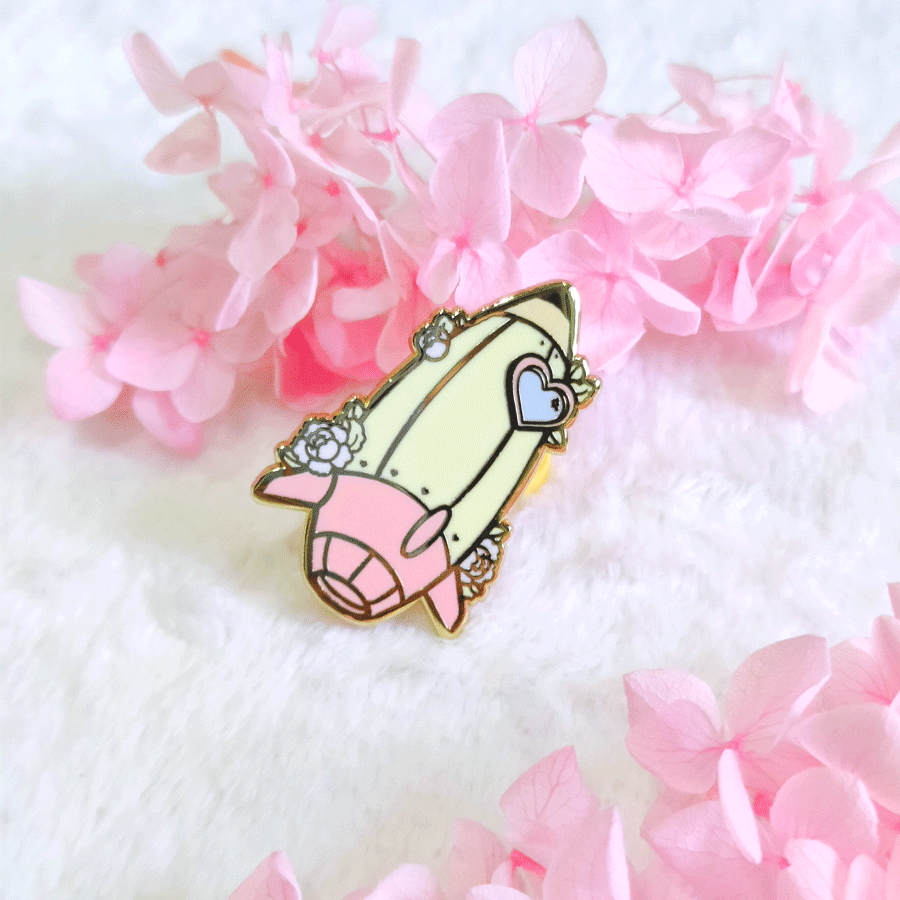 Pencil Rocket Pin