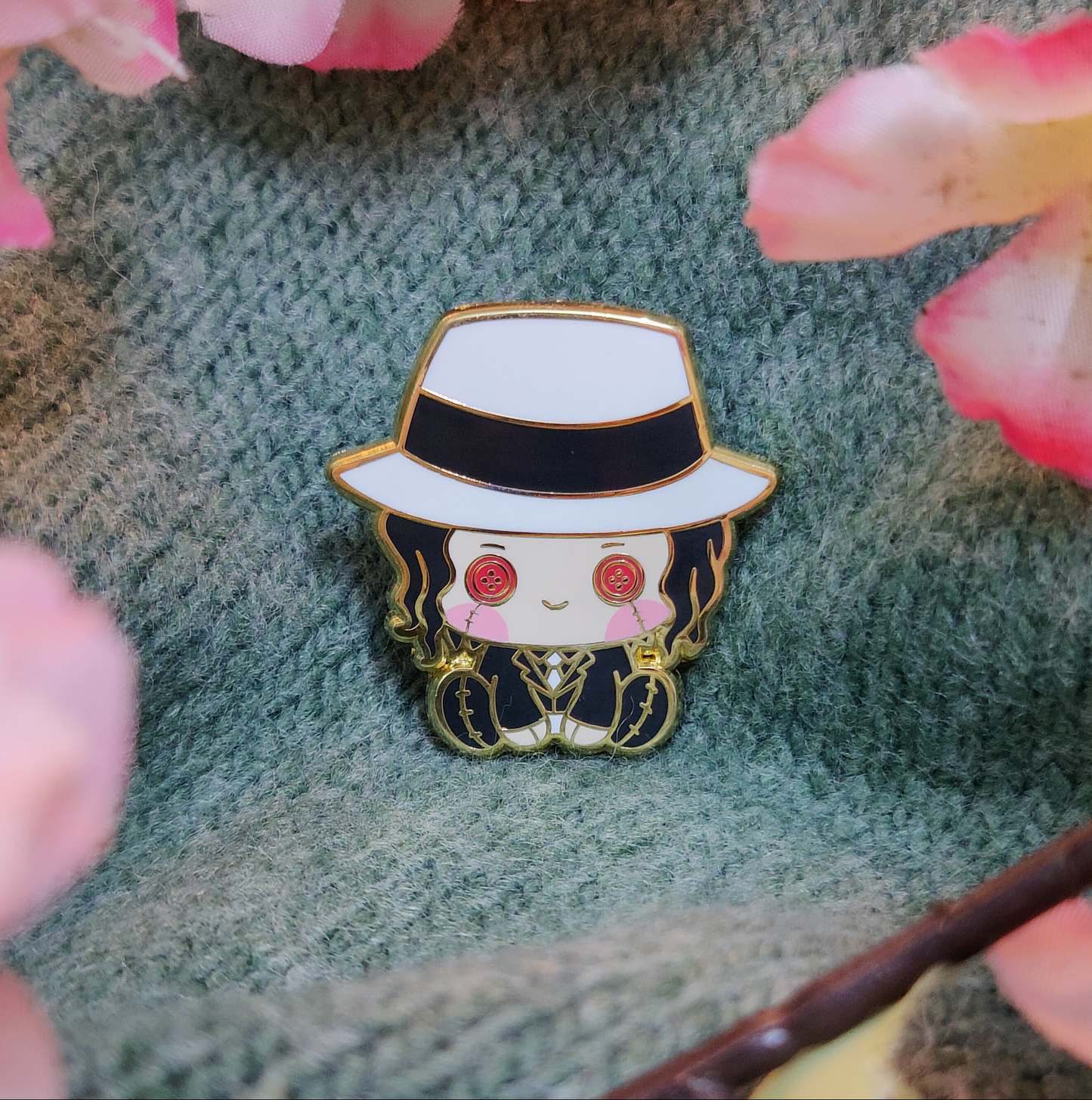 Muzan Enamel Pin
