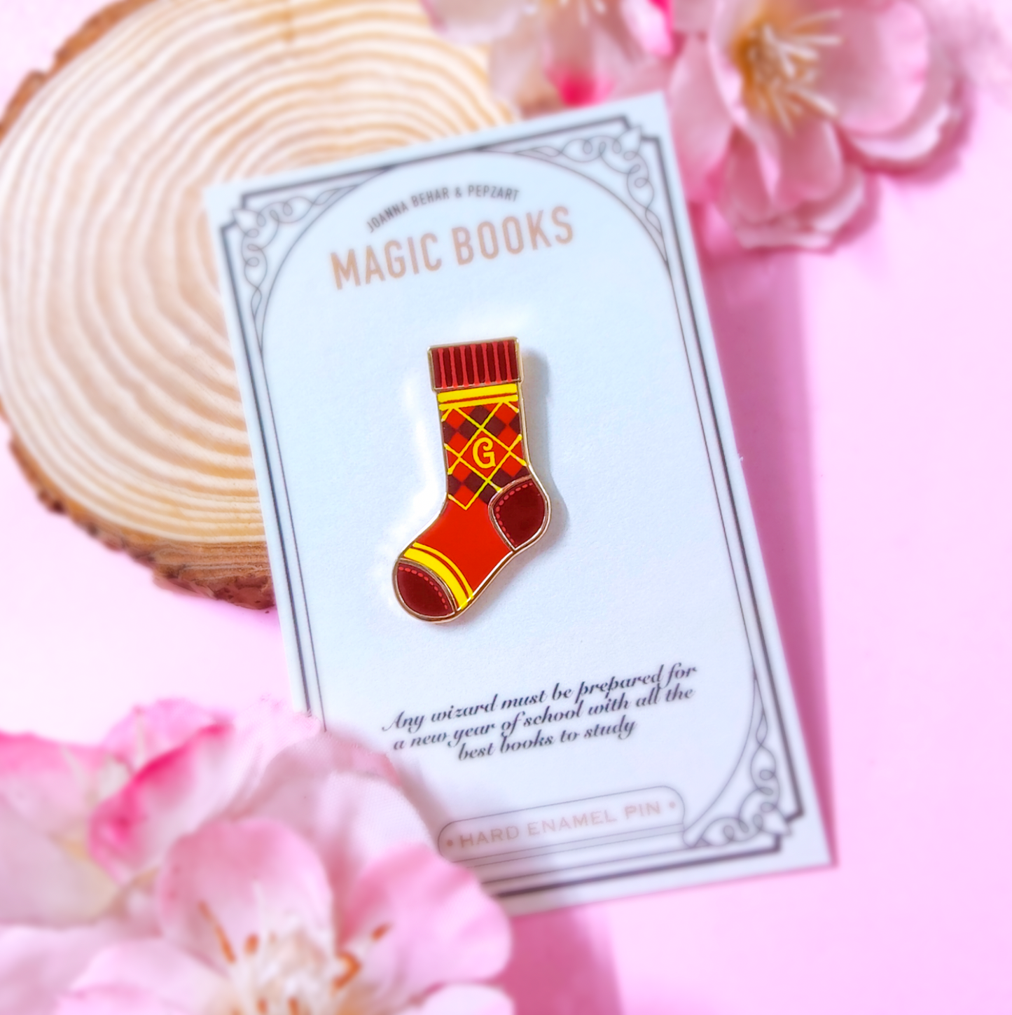 House Sock Enamel Pin