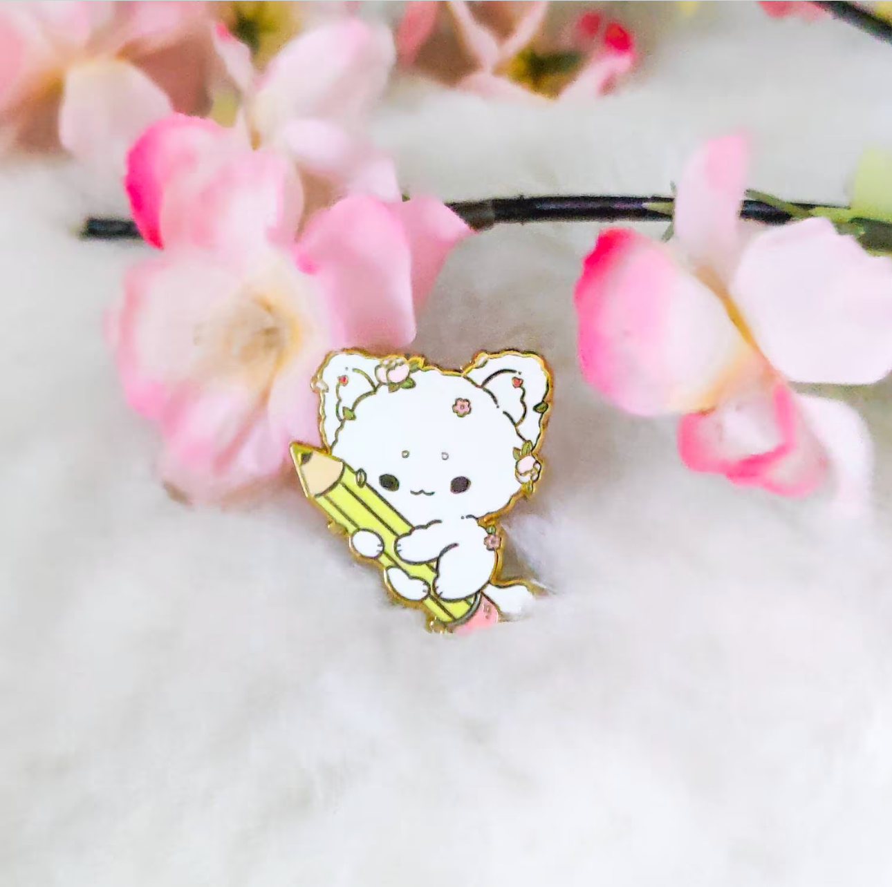 Meow Artist Enamel Pin