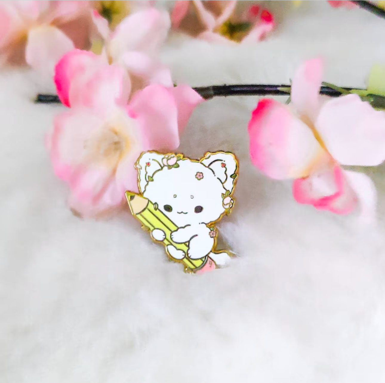 Meow Artist  Enamel Pin