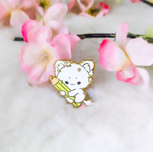 Meow Artist  Enamel Pin