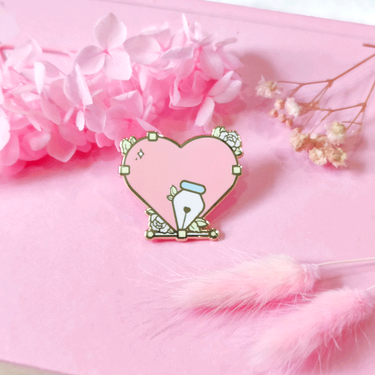 Vector Heart Enamel Pin