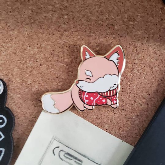 Cozy Maple the Fox Enamel Pin