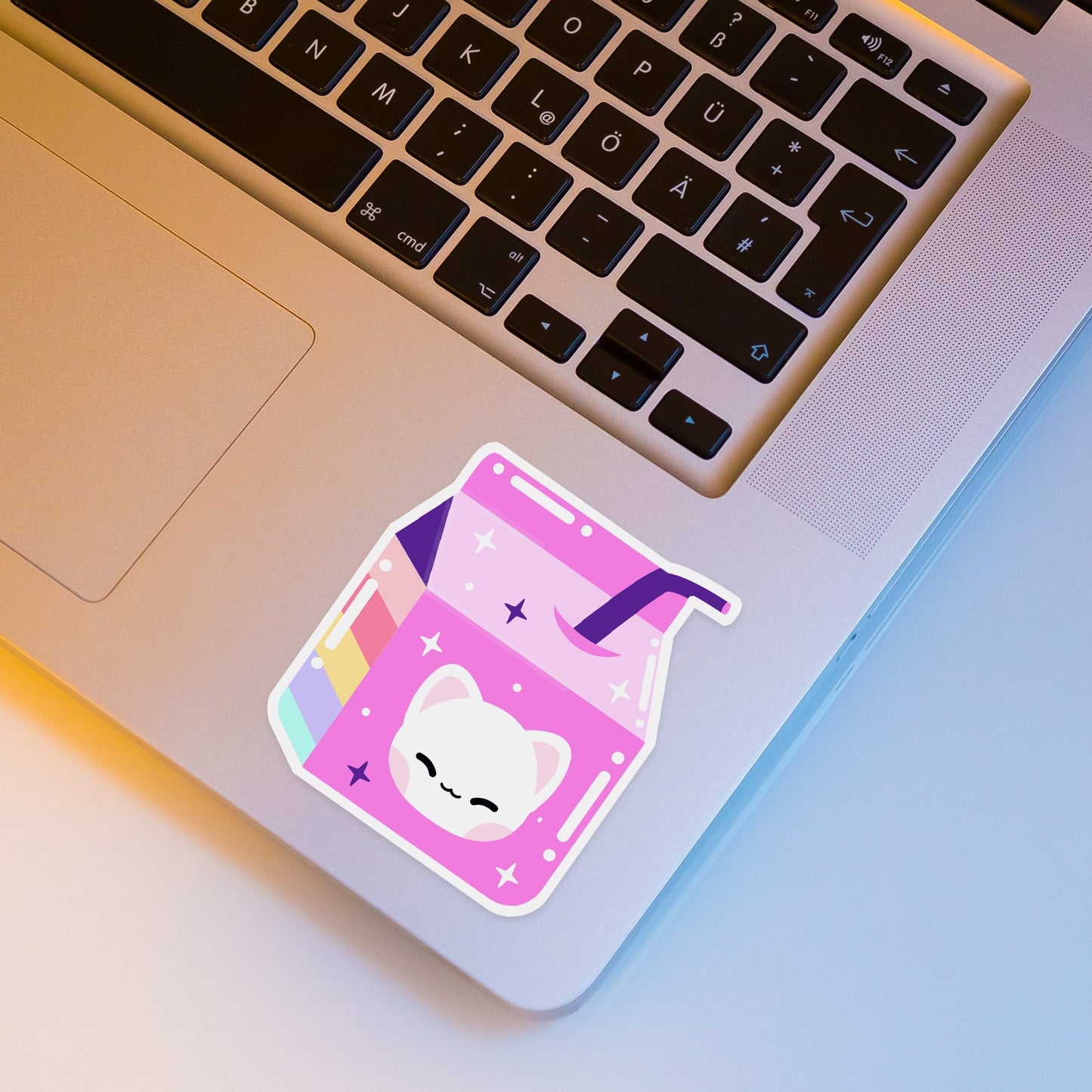 Kawaii Milk Carton Vinyl Sticker