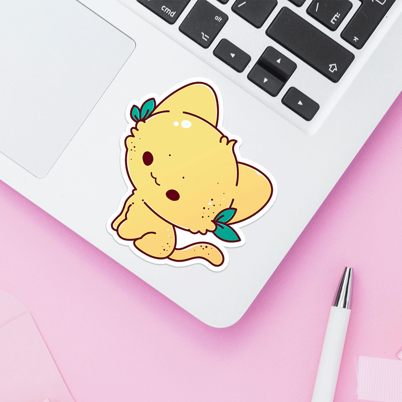 Citrus Cat Sticker