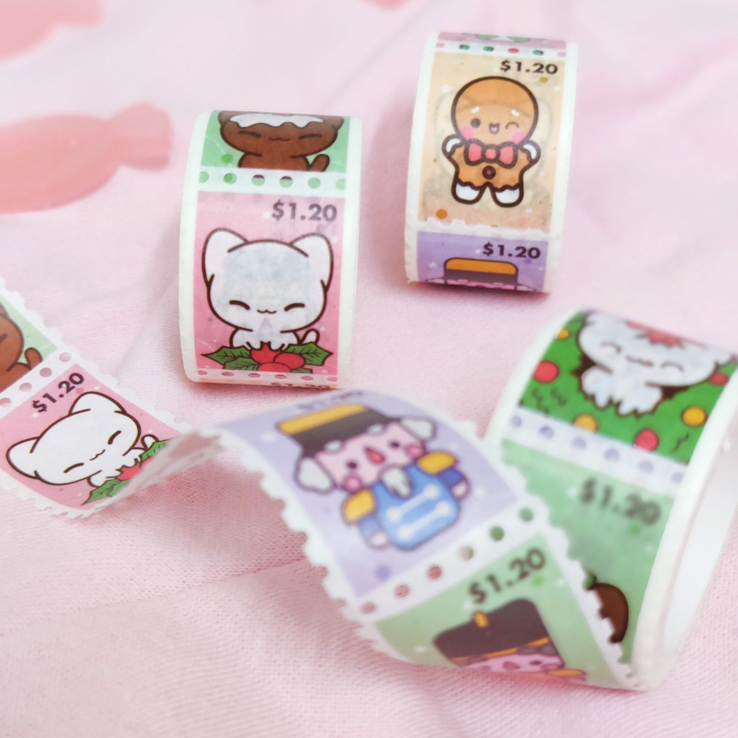 Happy Holidays Stamp Washi Tape