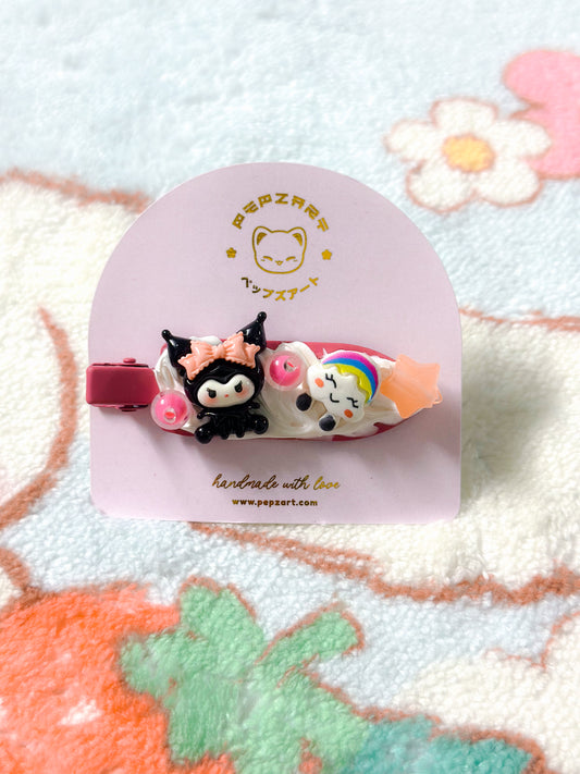 Kuromi Rainbow Hair Clip